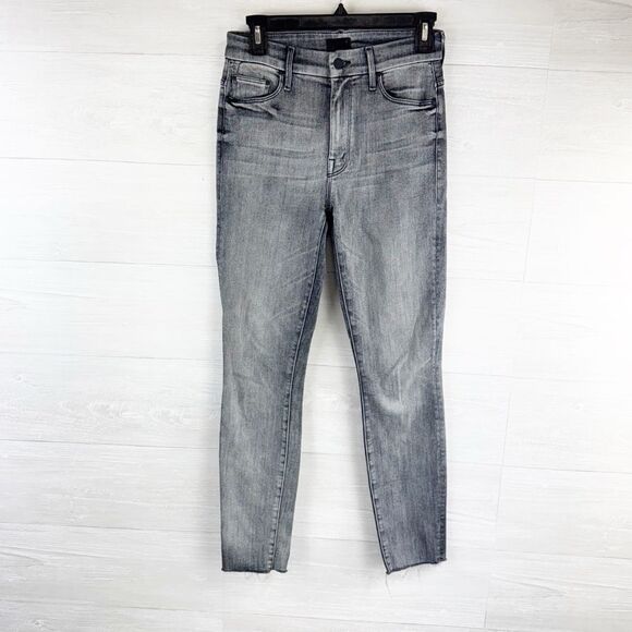 MOTHER Denim High Waisted Looker Ankle Fray High Rise Skinny Jeans - Picture 5 of 11